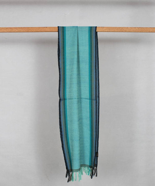 Sky blue handloom woolen stole