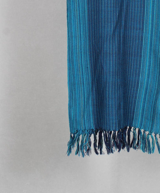 Navy blue handloom woolen stole