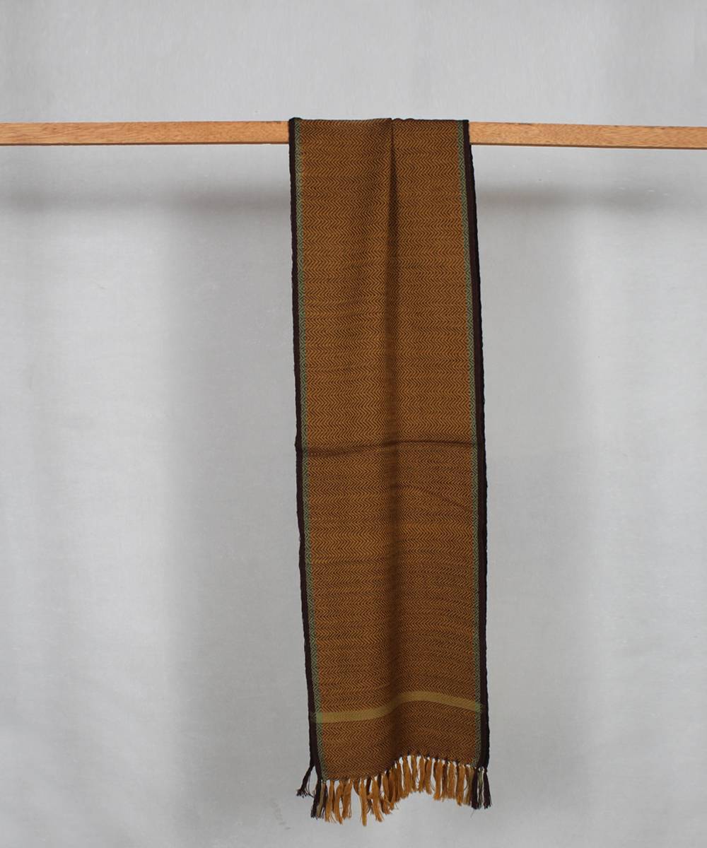 Brown handloom woolen stole