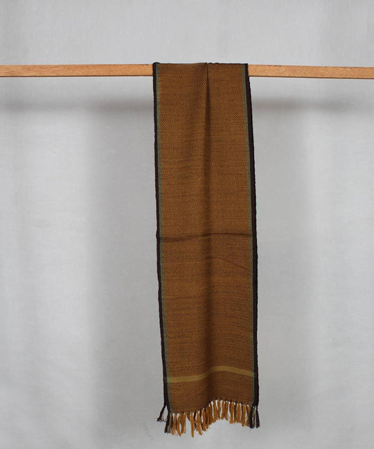 Brown handloom woolen stole