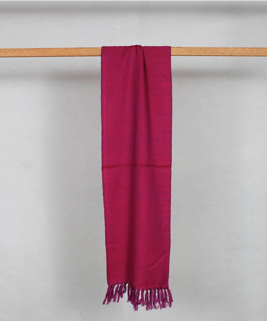 Purple handloom woolen stole