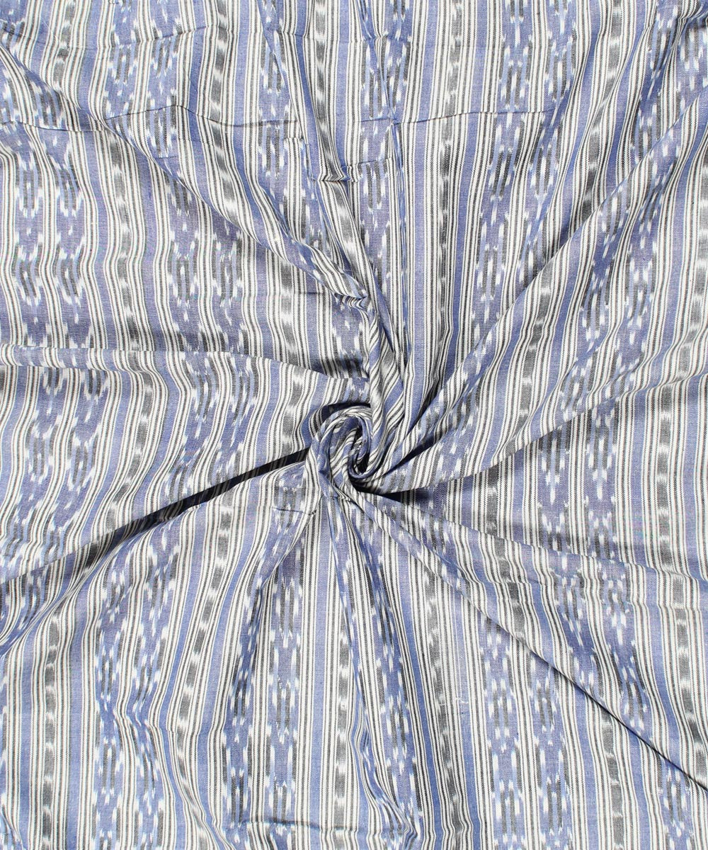 0.4m Blue handwoven pochampally cotton fabric