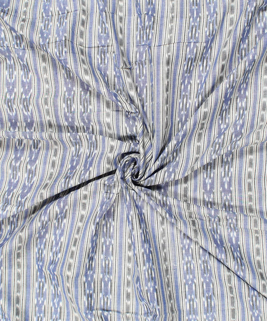 0.4m Blue handwoven pochampally cotton fabric