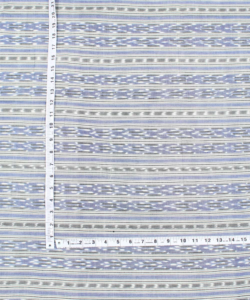 0.4m Blue handwoven pochampally cotton fabric