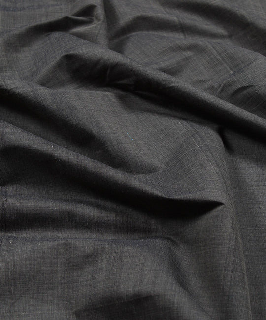 1.1m grey brown mangalgiri handwoven cotton fabric