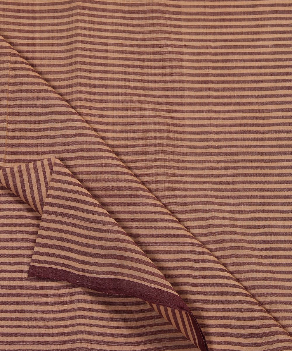 1.4m brown handloom mangalagiri fabric