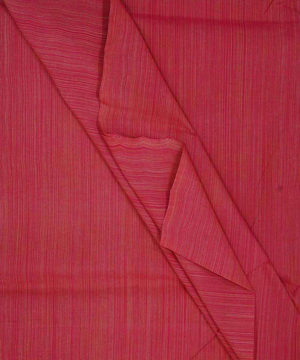 0.7m Red handwoven cotton stripes mangalgiri fabric