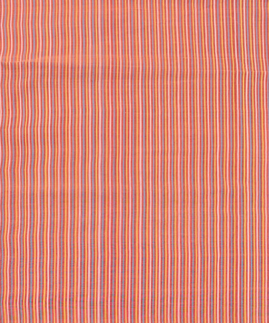 2.5m Multicolour handloom cotton stripe mangalgiri kurta material