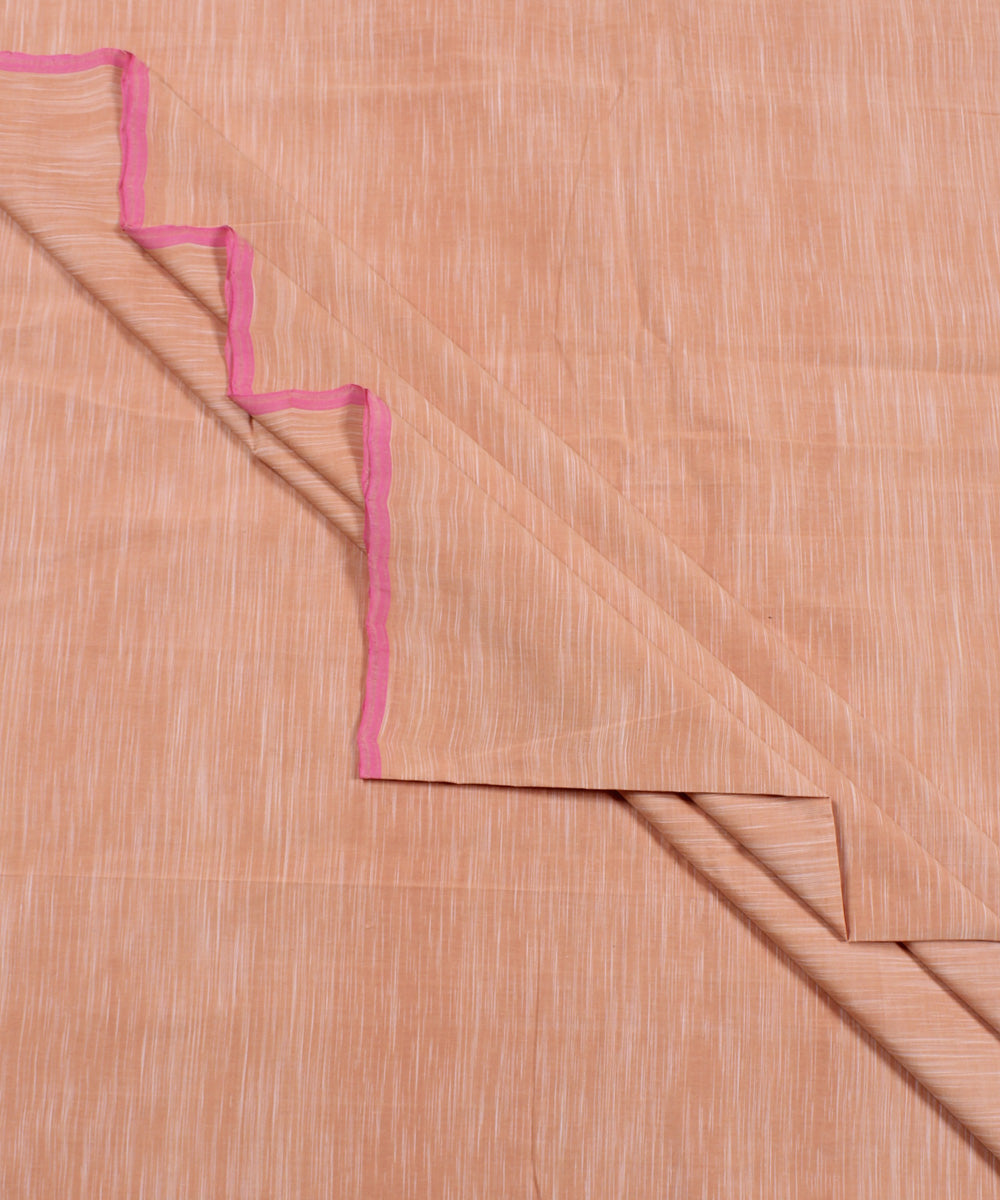 3m Light pink handwoven cotton stripes mangalgiri kurta material