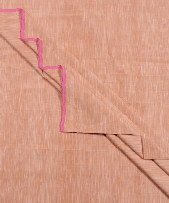 3m Light pink handwoven cotton stripes mangalgiri kurta material