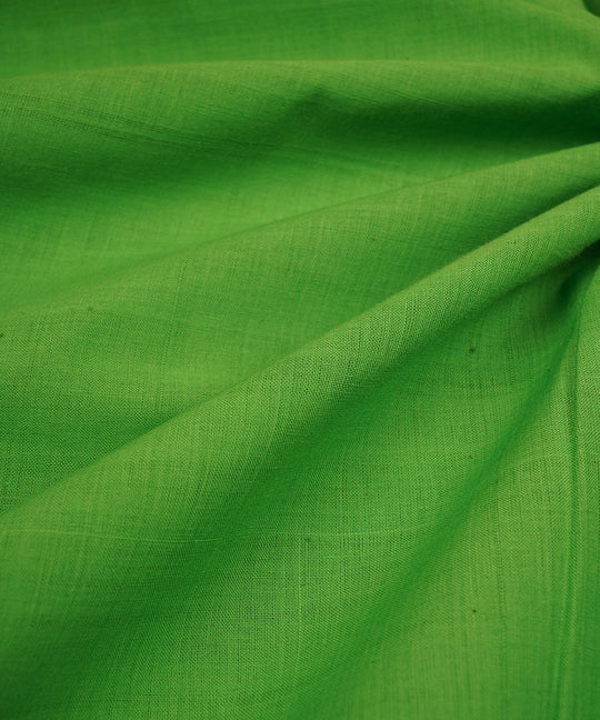 3m Green handwoven cotton mangalgiri kurta material