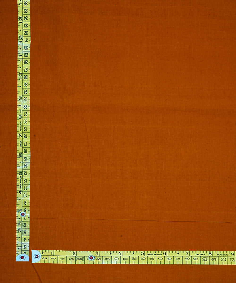 Mustard handwoven cotton mangalgiri fabric
