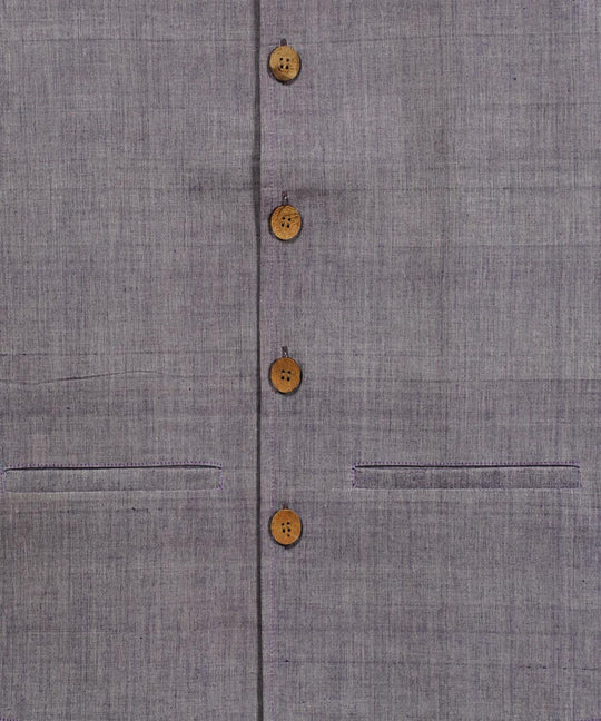 Light purple cotton nehru jacket
