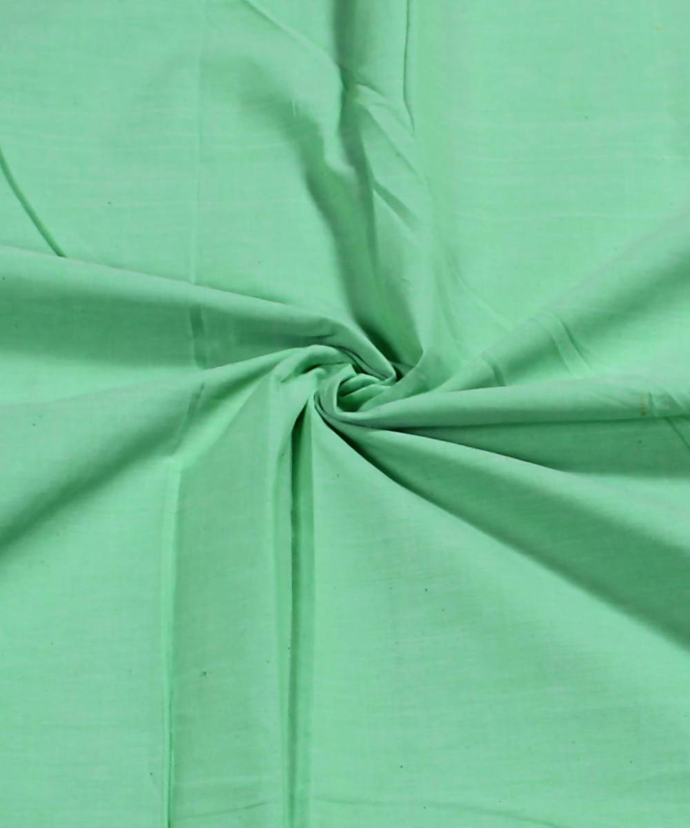 aqua beige handwoven cotton fabric
