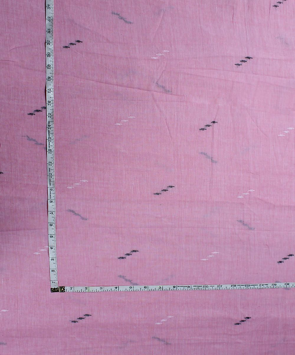 0.84m Pink muslin jamdani handloom fabric