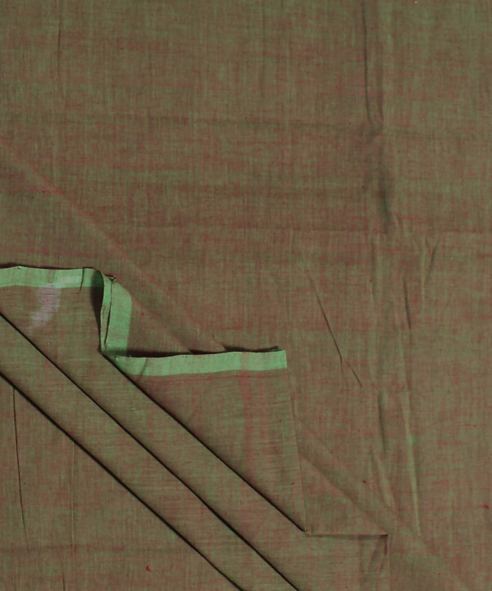 0.5m Brown aquaHandloom Cotton Fabric