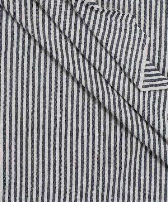handloom black white handspun cotton fabric