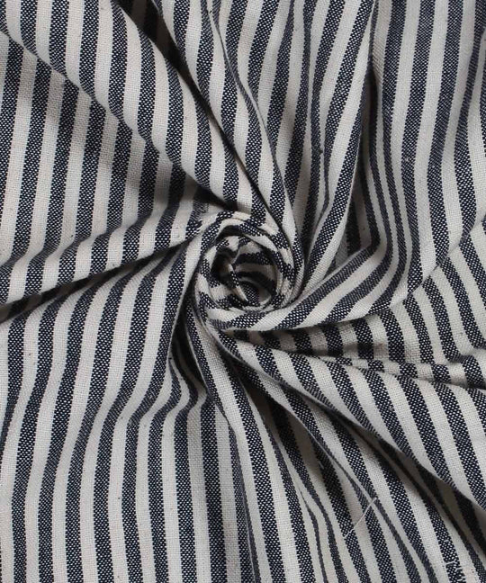 handloom black white handspun cotton fabric