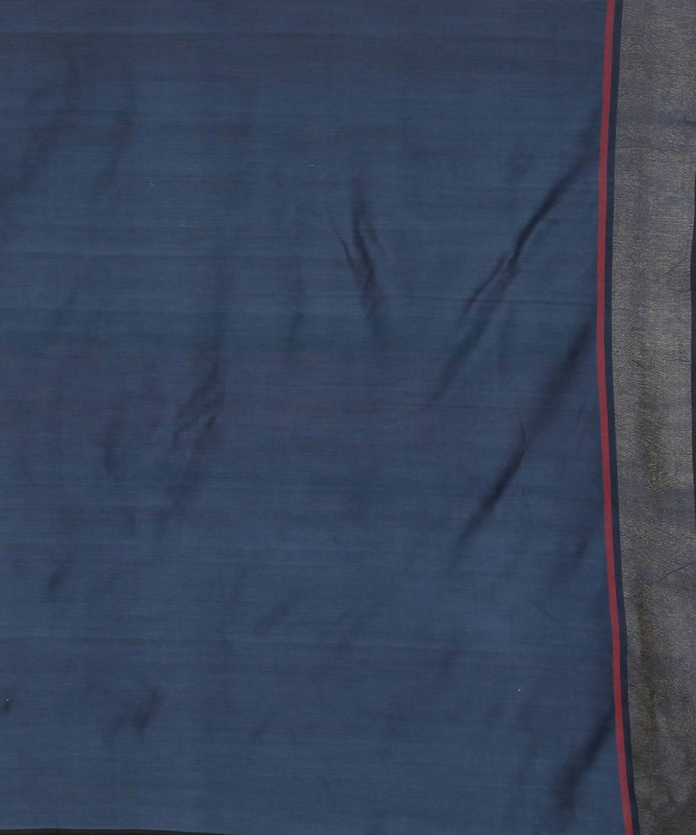 Yellow handwoven tussar silk saree