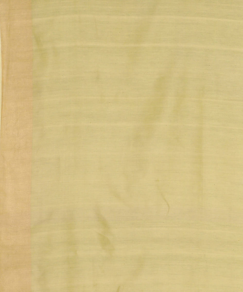 Light green handwoven tussar silk saree