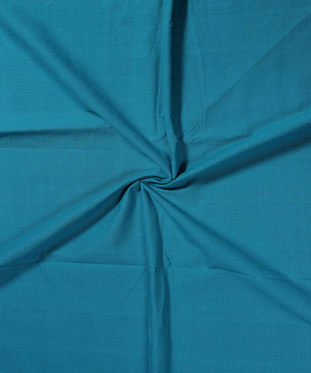 3m Teal blue handwoven cotton mangalagiri kurta material