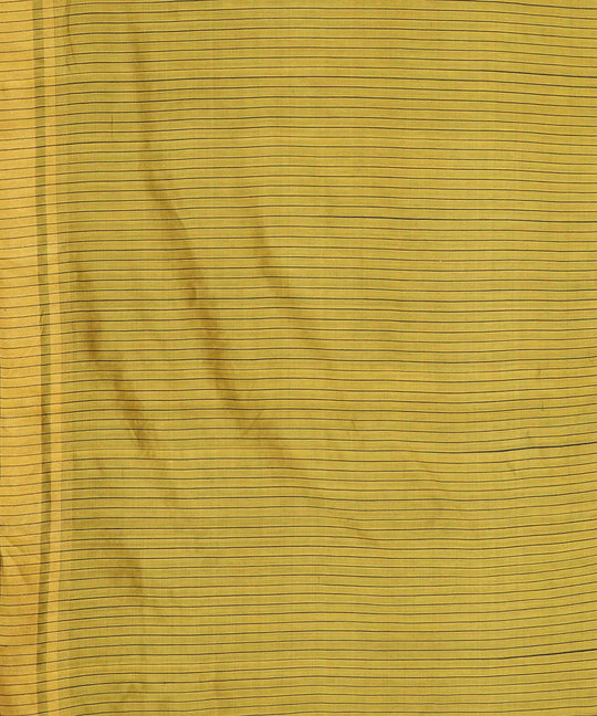 Golden yellow handwoven tussar silk saree