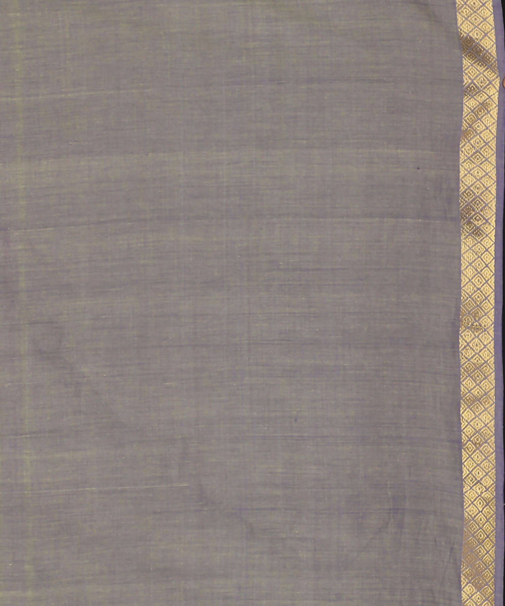Grey cotton srikakulam jamdani handwoven saree