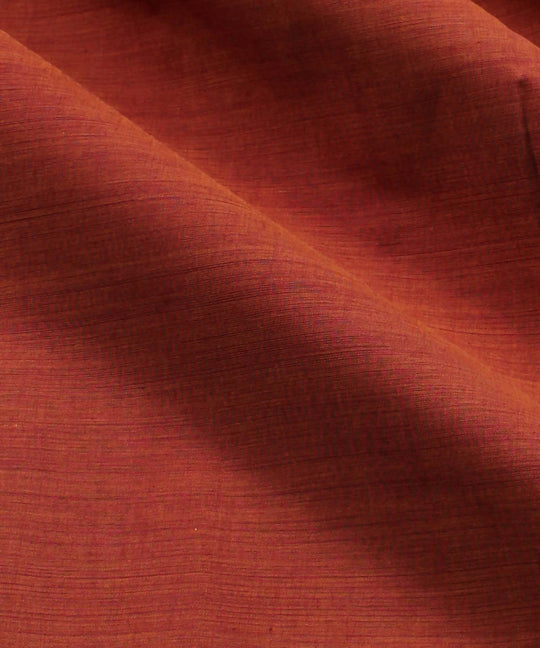 0.56m Red orange mangalgiri handwoven cotton fabric