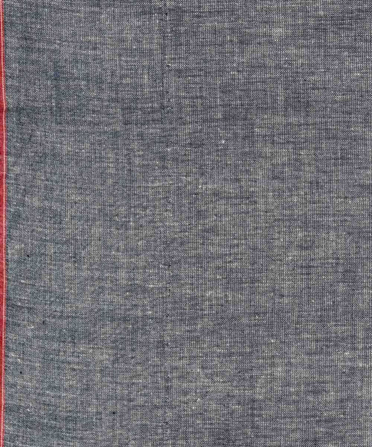 1.7m Grey handwoven handspun cotton fabric