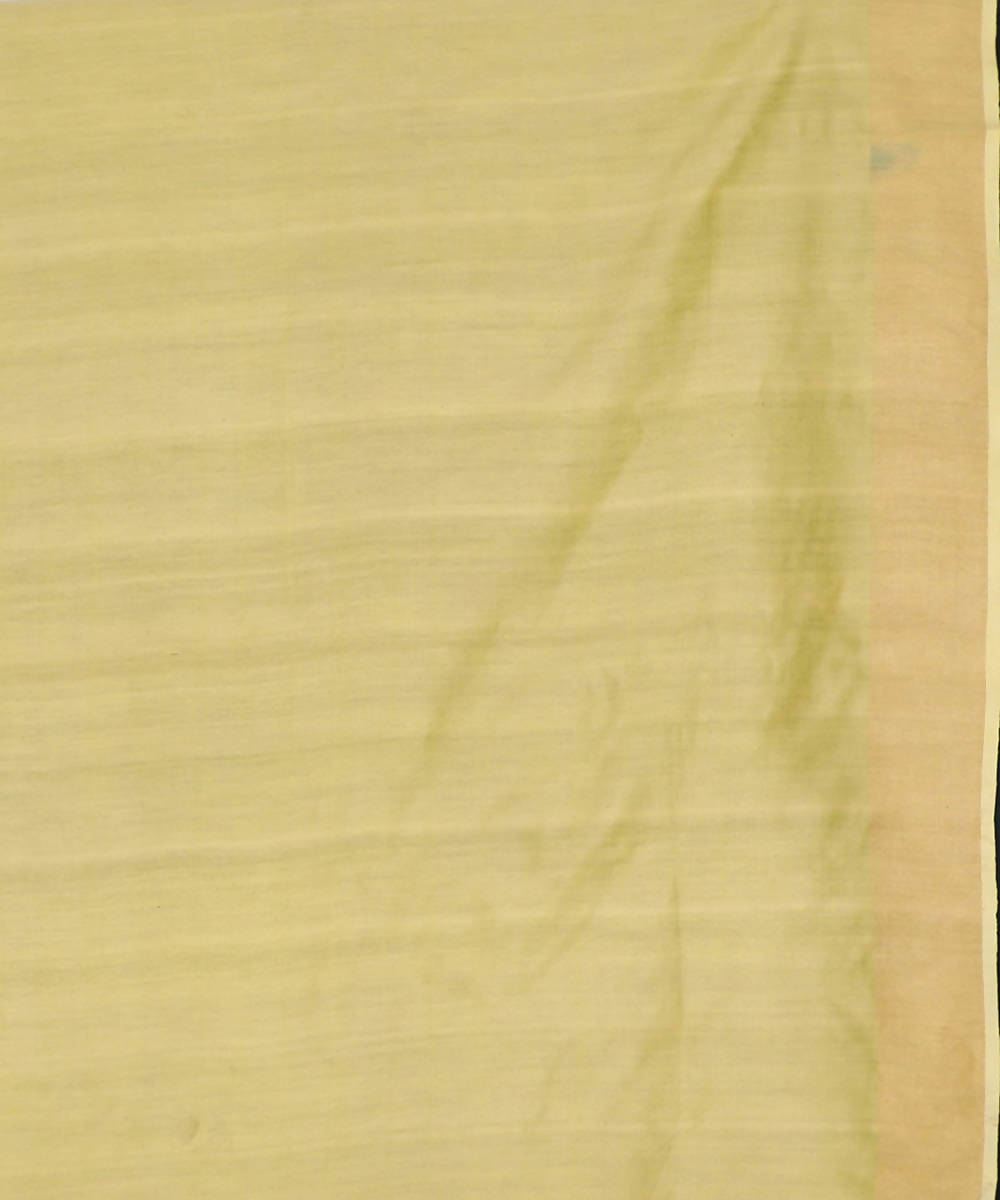 Golden handwoven tussar silk saree
