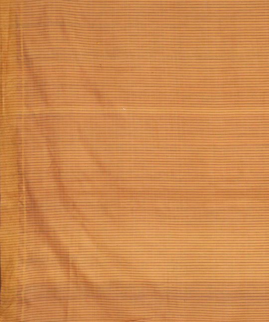 Yellow gold handwoven tussar silk saree