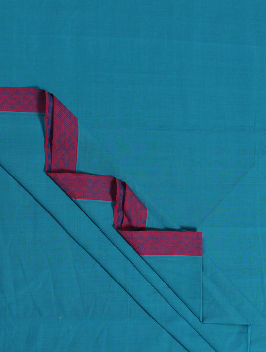 3m Teal blue handwoven cotton mangalagiri kurta material