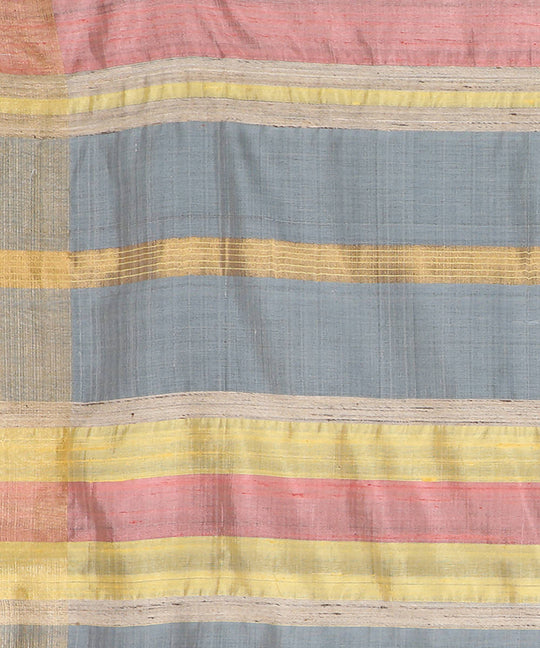 Light pink handwoven tussar silk saree