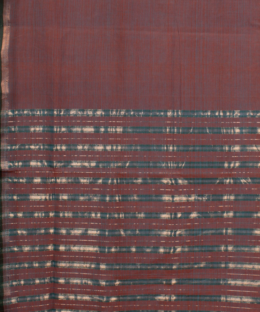 Dual shade mauve handwoven cotton mangalagiri saree