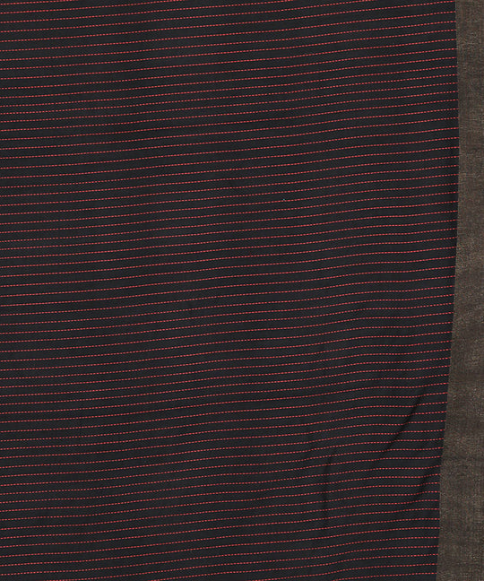 Red maroon handwoven tussar silk saree