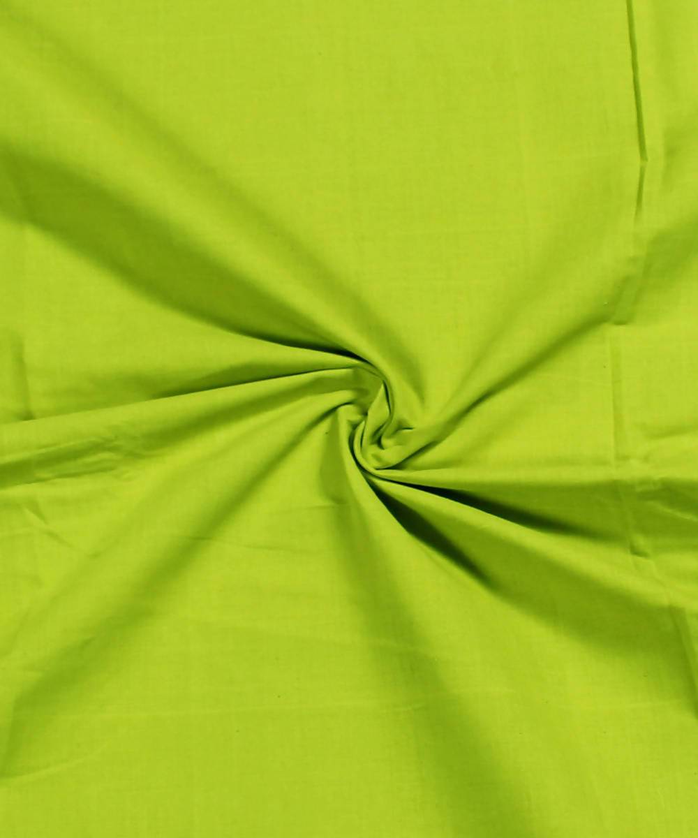 Handwoven Light Green Cotton Fabric
